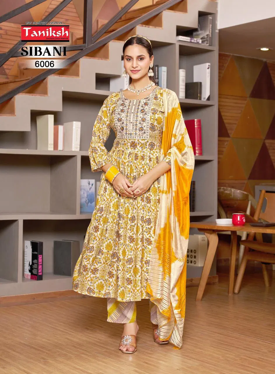 Sibani Vol 6 By Taniksh Rayon Printed Kurti With Bottom Dupatta Wholesale Price In Surat
